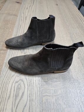 River Island Men's Chelsea Suede Ankle Boots - Dark Brown